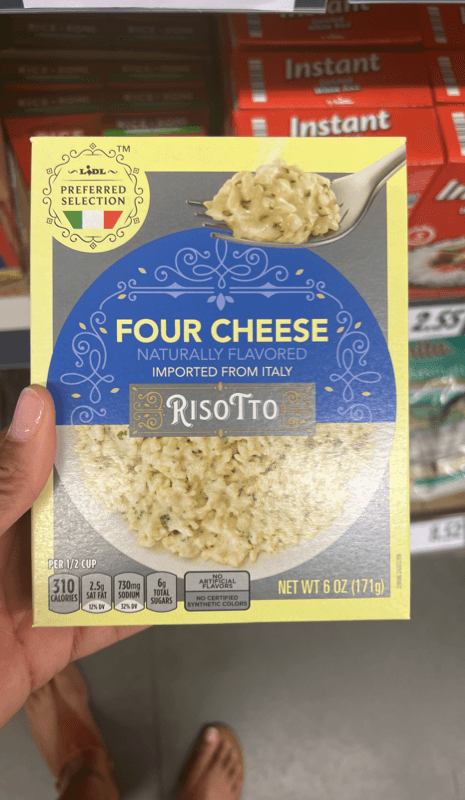 Lidl Preferred Selection Four Cheese Risotto
