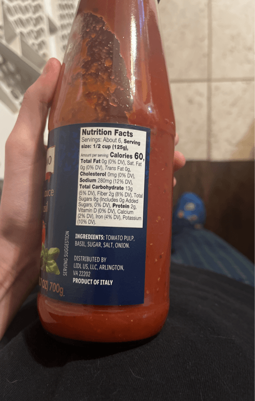 Italiamo Tomato Sauce With Basil