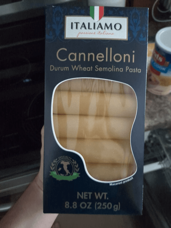 Italiamo Cannelloni Durum Wheat Semolina Pasta