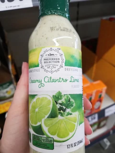 Lidl Preferred Selection Creamy Cilantro Lime Homestyle Dressing