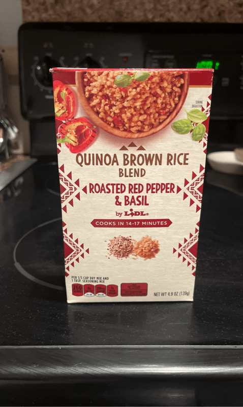 Lidl Quinoa Brown Rice Blend Roasted Red Pepper & Basil