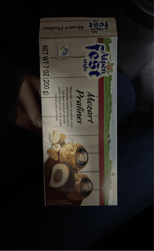 Alpenfest Mozart Pralines