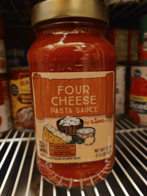 Lidl Four Cheese Pasta Sauce