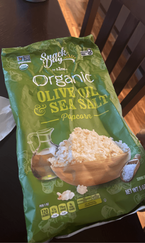 Snack Day Organic Olive Oil & Sea Salt Popcorn