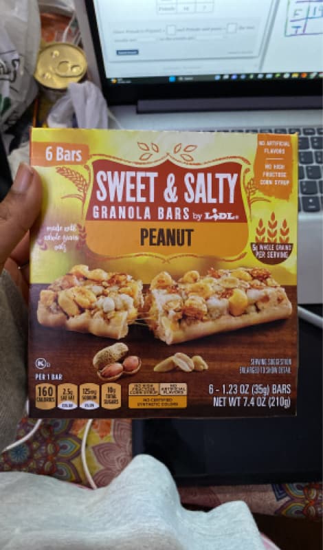 Lidl Peanut Sweet & Salty Granola Bars