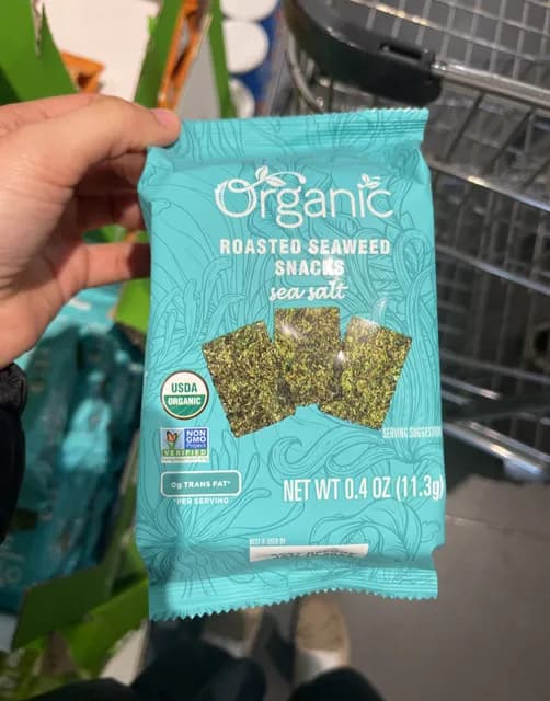Lidl Organic Roasted Seaweed Snacks Sea Salt