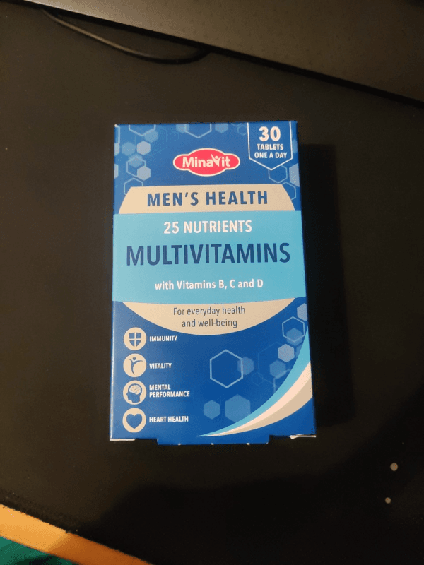 Minavit Men'S Health 25 Nutrients Multivitamins With Vitamin B, C And D