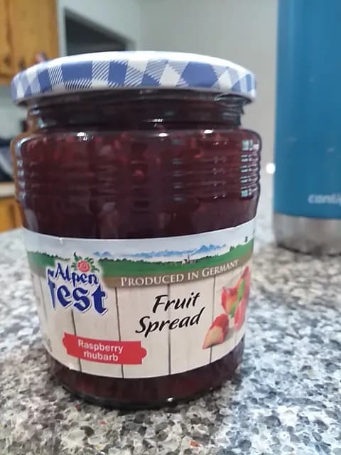 Alpen Fest Raspberry Rhubarb Fruit Spread