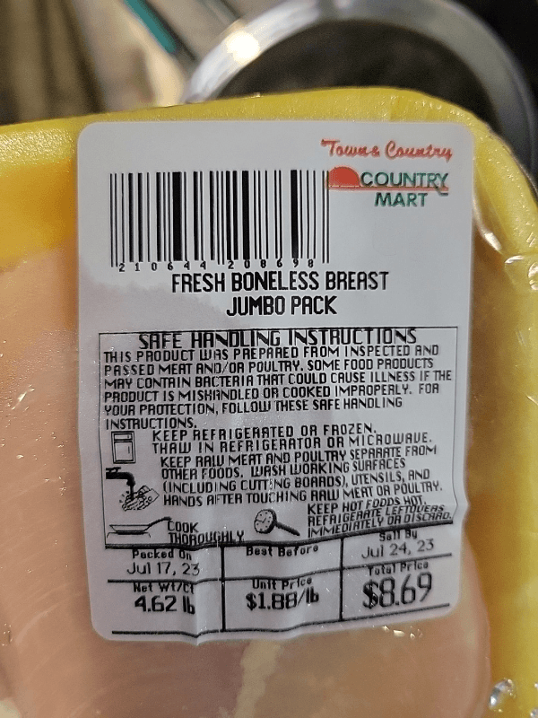 Town & Country Country Mart Fresh Boneless Breast Jumbo