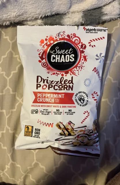 Sweet Chaos Drizzled Popcorn Peppermint Crunch