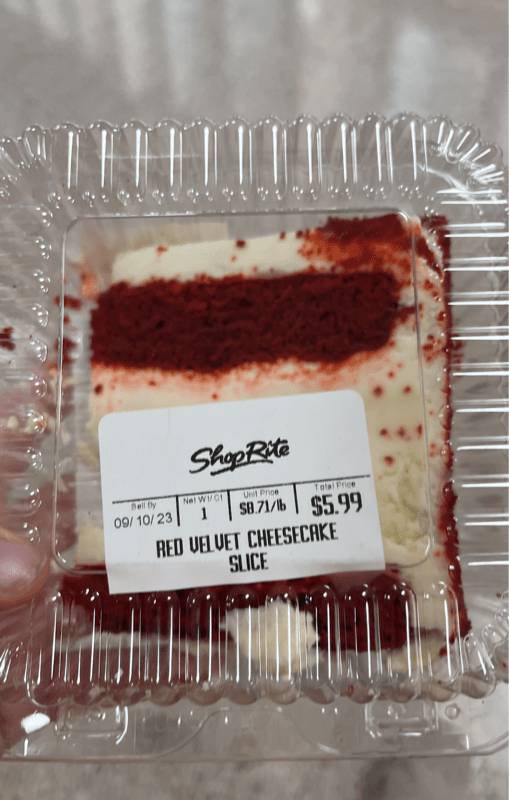 Shoprite Red Velvet Cheesecake Slice