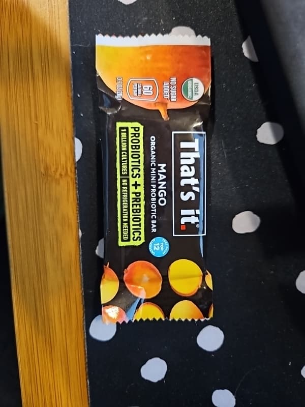That'S It Mango Organic Mini Probiotic Bar