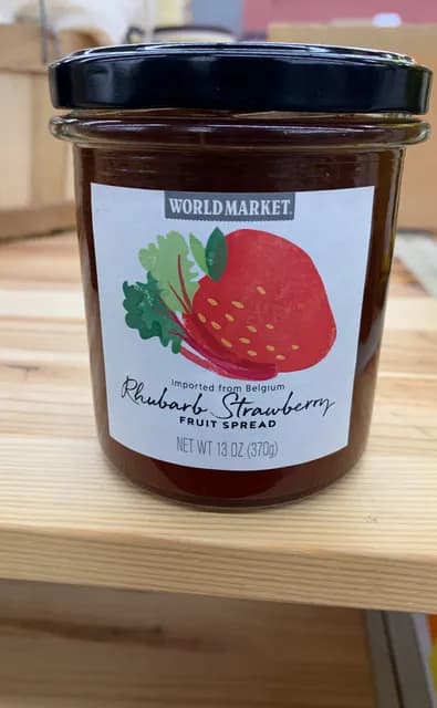 World Market Rhubarb Strawberry Fruit Spread