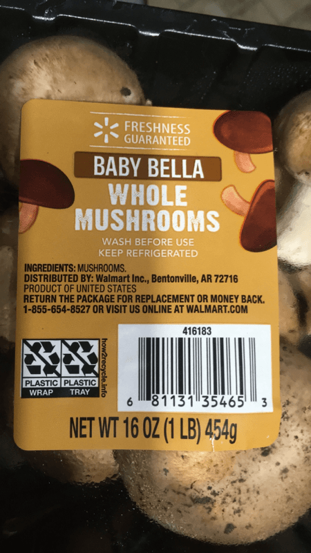 Freshness Guaranteed Baby Bella Whole Mushrooms