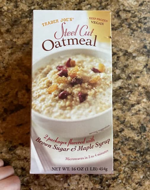 Is it Dairy Free? Trader Joe’s Brown Sugar & Maple Syrup Steel Cut Oatmeal