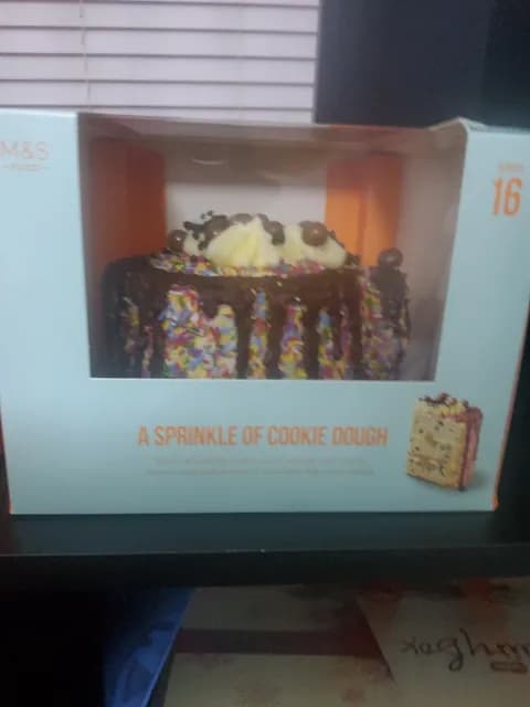 M&S Food Cookie Dough Cake