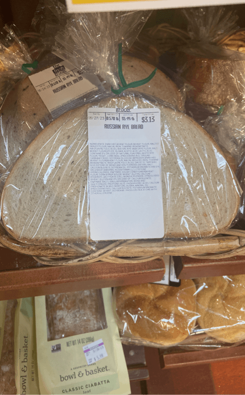 The Fresh Grocer Russian Rye Bread