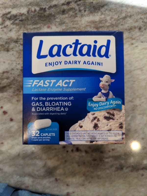 Lactaid Fast Act Lactase Enzyme Supplement