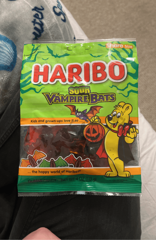 Haribo Vampire Bats Sour Gummi Candy