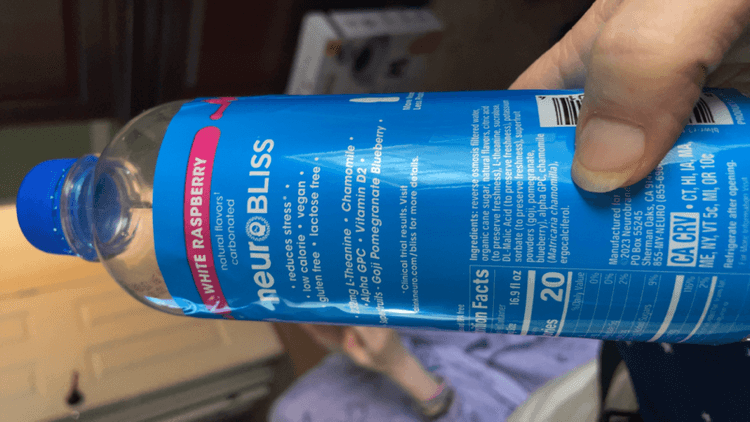 Neuro Bliss Lifestyle Beverage Reduce Stress White Raspberry