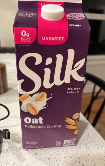 Silk Unsweet Oatmilk