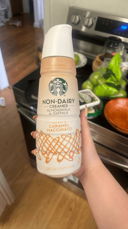 Starbucks Almond Milk And Oat Milk Caramel Macchiato Coffee Creamer