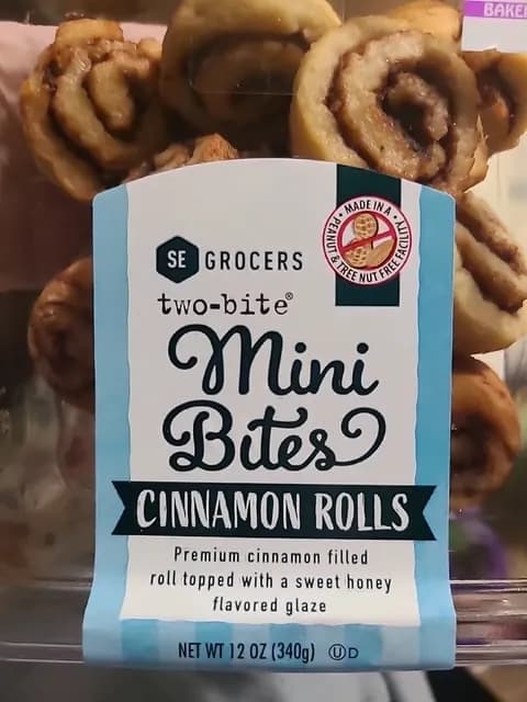 Se Grocers Two Bite Mini Bites Cinnamon Rolls