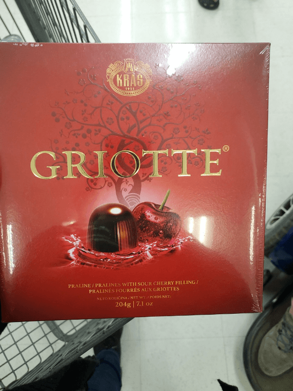 Kras Griotte Praline/Pralines With Sour Cherry Filling