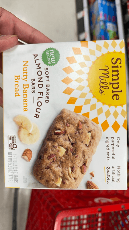 Nutty Banana Bread Soft Baked Almond Flour Bars