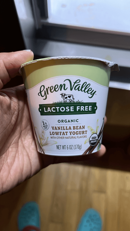 Green Valley Creamery Lactose Free Low Fat Vanilla Yogurt. - Low Fodmap Certified