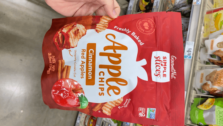 Gourmet Nut Simple Slices Apple Chips Cinnamon Red Apples