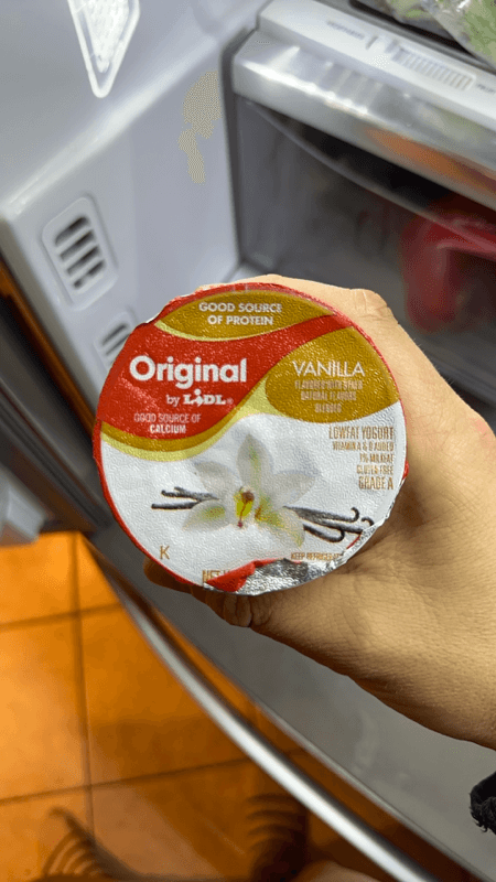 Lidl Original Vanilla Blended Lowfat Yogurt