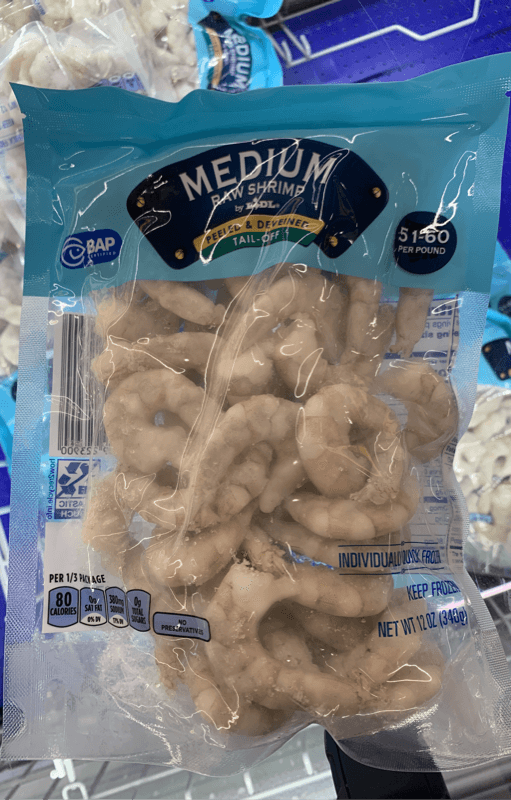 Lidl Medium Raw Shrimp