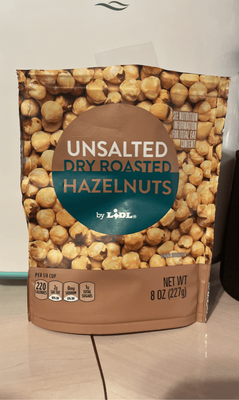 Lidl Unsalted Dry Roasted Hazelnuts