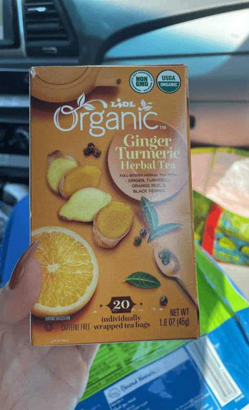 Lidl Organic Ginger Turmeric Herbal Tea
