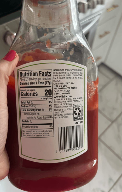 Lidl Tomato Ketchup
