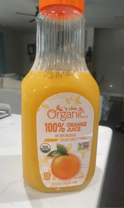 Solevita By Lidl Organic 100% Orange Juice
