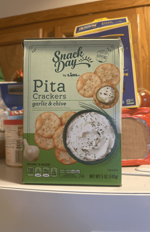 Snack Day By Lidl Pita Crackers Garlic & Chive