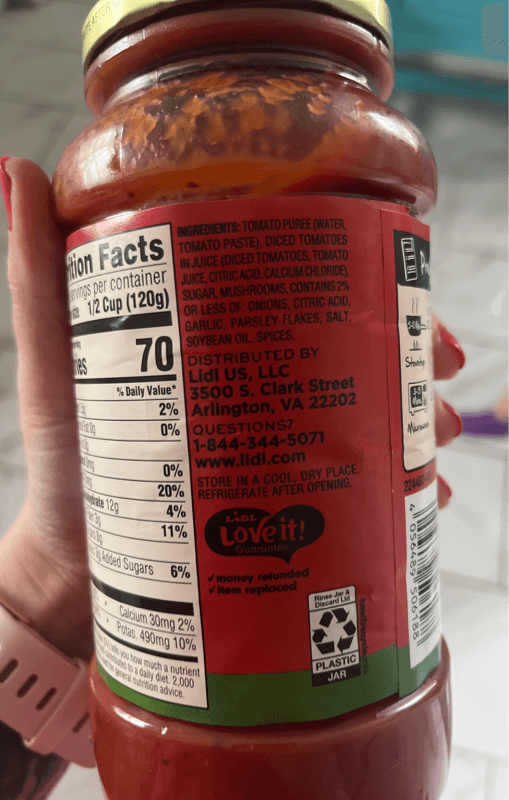 Lidl Mushroom Pasta Sauce