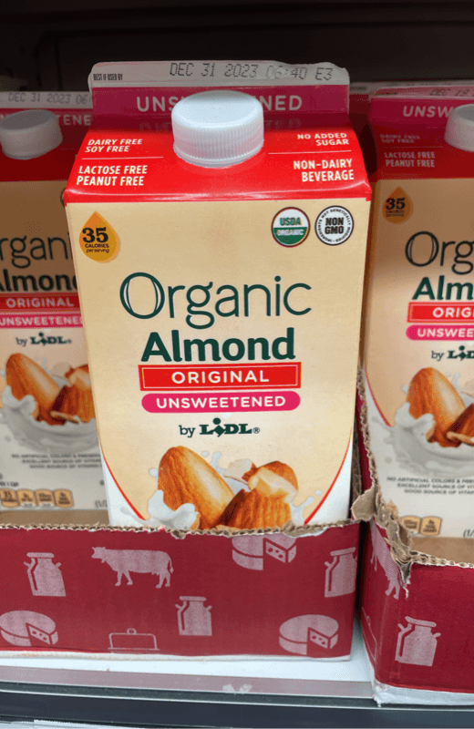 Organic Almond Original Unsweetened By Lidl