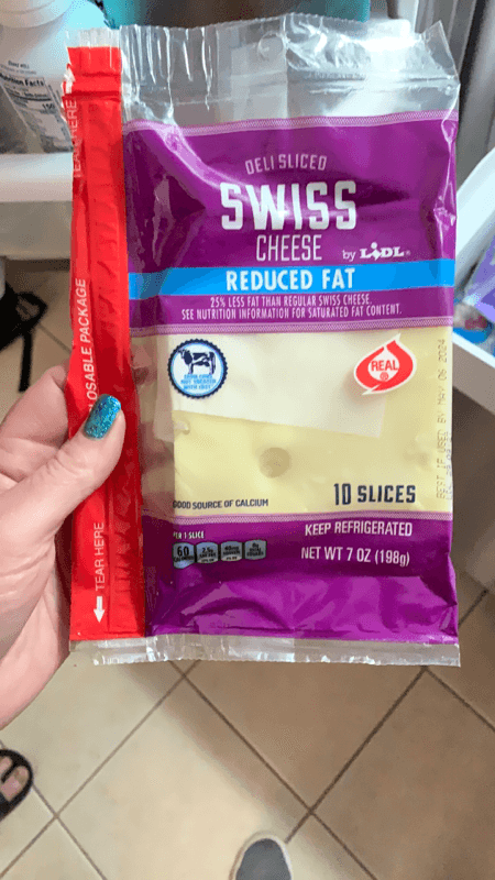 Deli Sliced Swiss Cheese By Lidl Reduced Fat