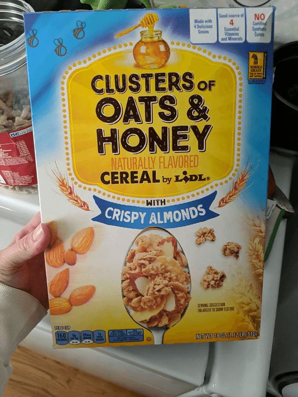 Lidl Cluster Of Oats & Honey Cereal With Crispy Almonds