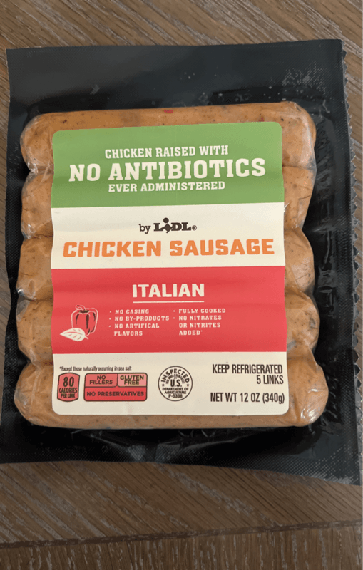 Lidl Italian Chicken Sausage