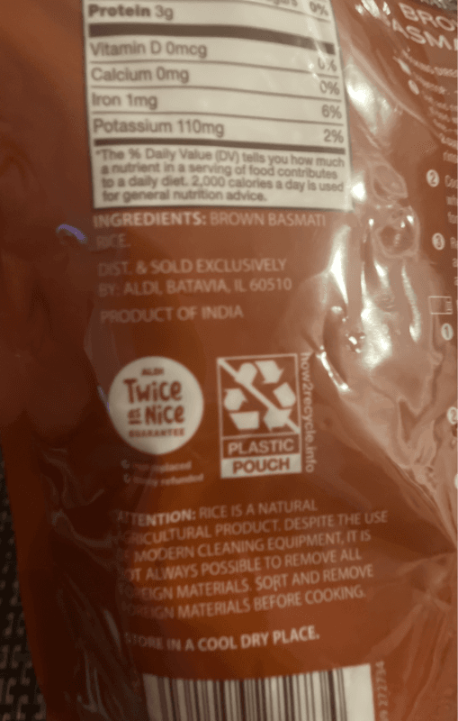 Earthly Grains Brown Basmati Rice