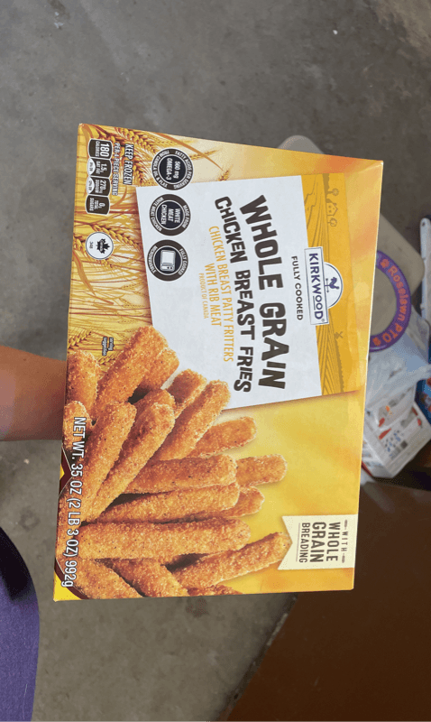 Kirkwood Fully Cooked Whole Grain Chicken Breast Fries
