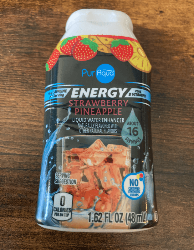 Puraqua Energy Liquid Water Enhancer Strawberry Pineapple