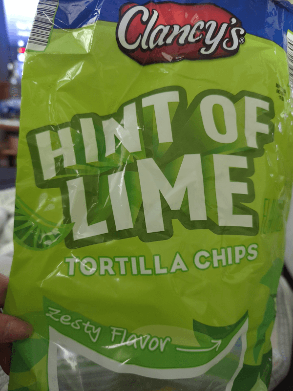 Clancy'S Hint Of Lime Tortilla Chips Zesty Flavor