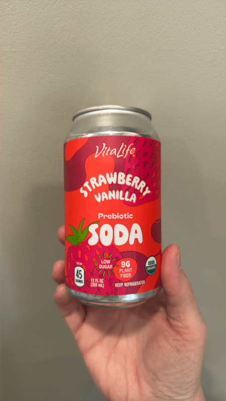 Vitalife Strawberry Vanilla Prebiotic Soda