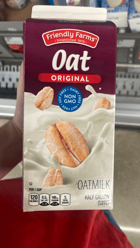 Friendly Farms Oat Original Oatmilk, Half Gallon