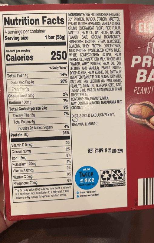 Elevation Functional Protein Bar Peanut Butter